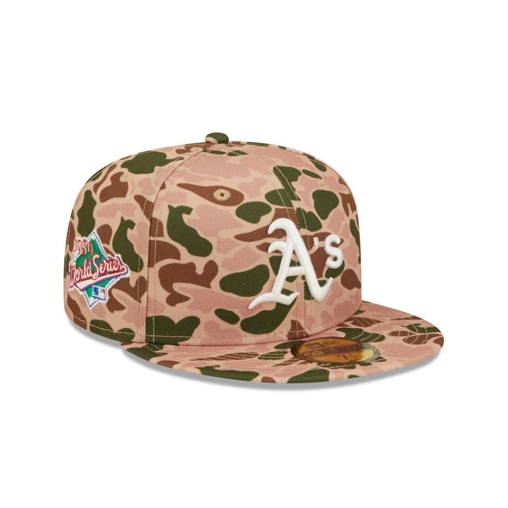 Oakland Athletics New Era Duck Camo 1989 World Series 59fifty Fitted Hat 7 1/4